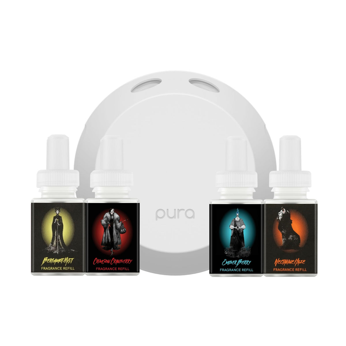 Pura 4 starter set image featuring Cruella fragrance