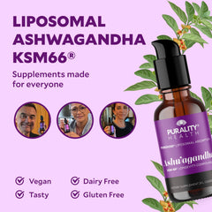 Chai-flavored Ashwagandha Liposomal Liquid bottle on a table