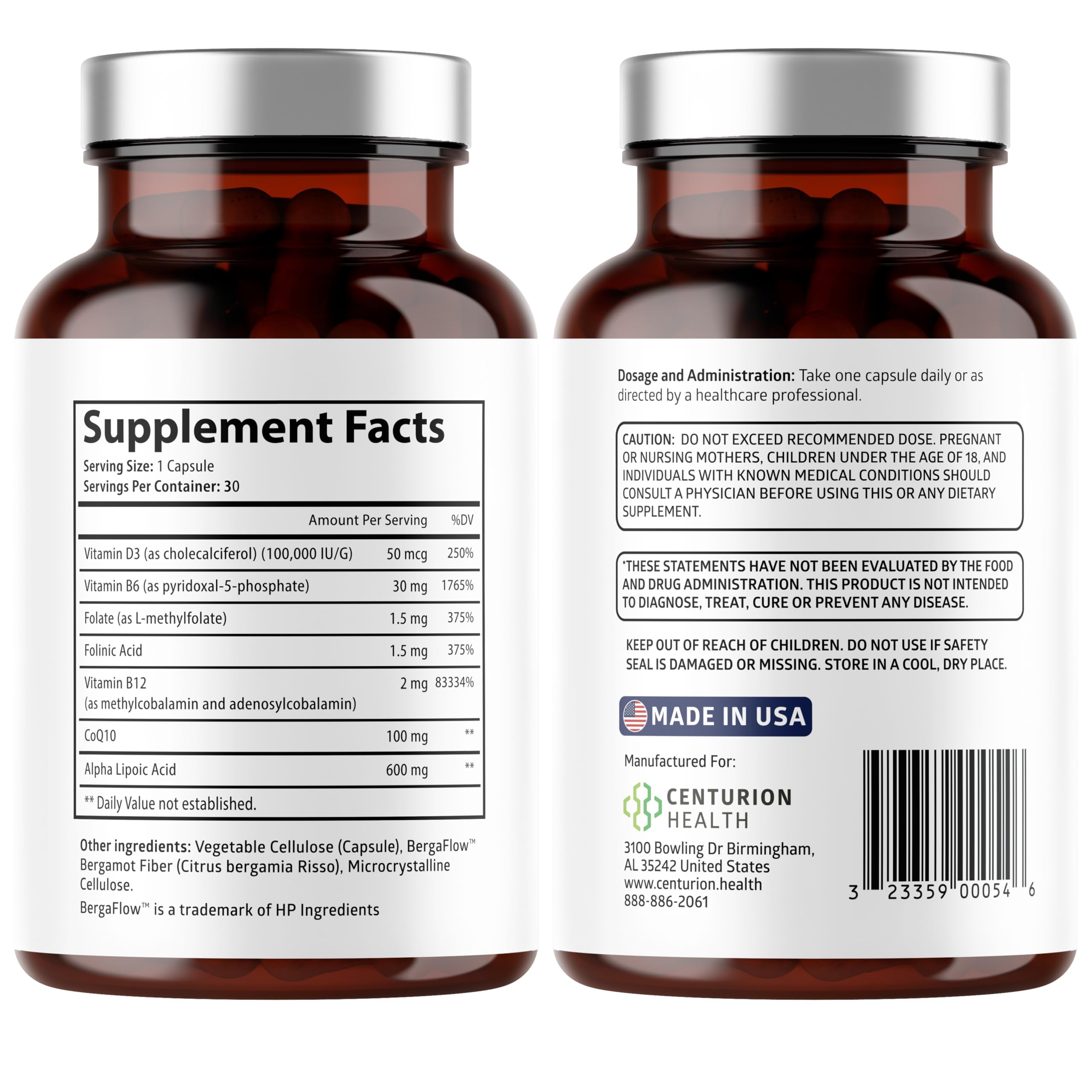 Puralor DN capsules and supplement ingredients