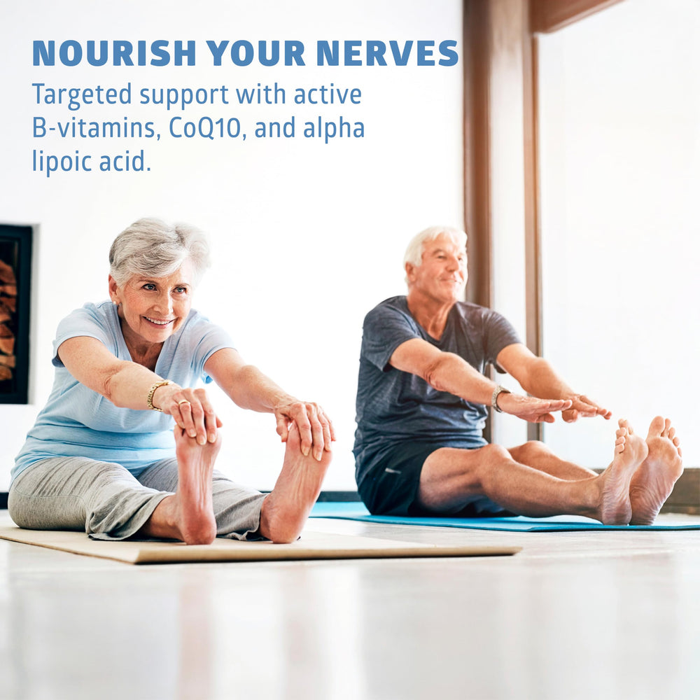 Puralor DN packaging emphasizing B vitamins and CoQ10