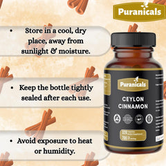 Cinnamon capsules inside bottle
