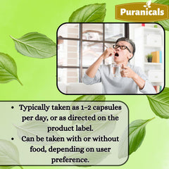 Premium packaging of Puranicals Holy Basil 320 capsules