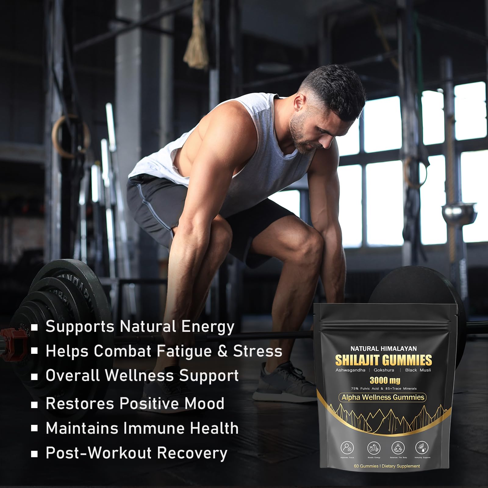 Gokshura and Black Musli in Shilajit Gummies