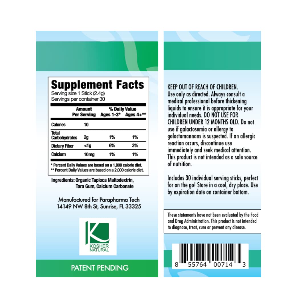 Purathick single-serve packets for thickening