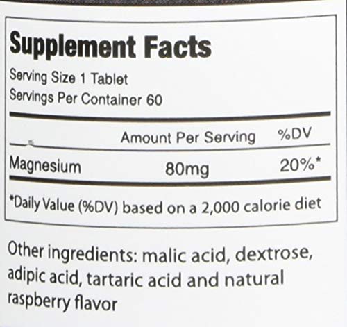 Bottle showing 60 servings per bottle