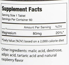 Bottle showing 60 servings per bottle