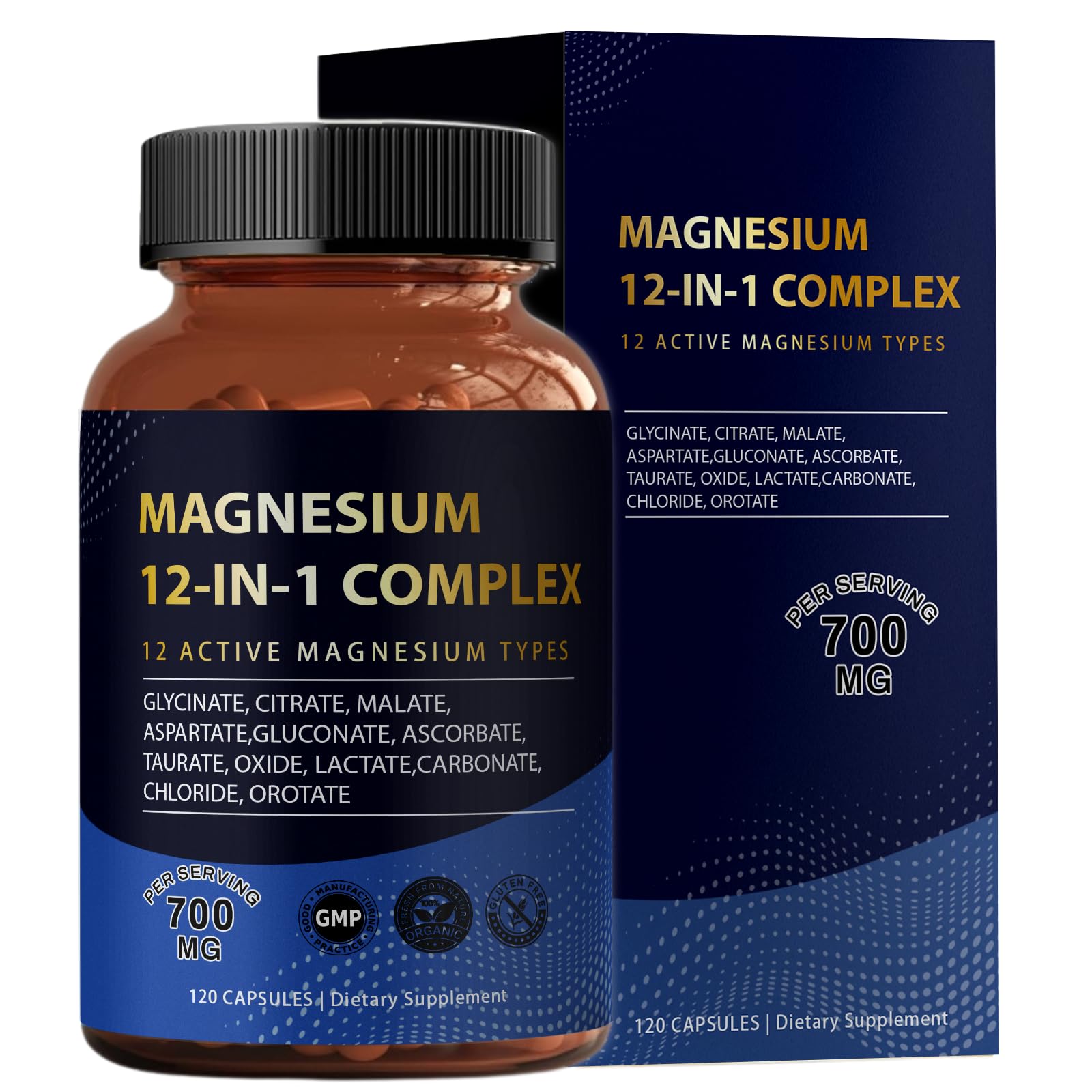 Puravita Magnesium Complex packaging with ingredients list