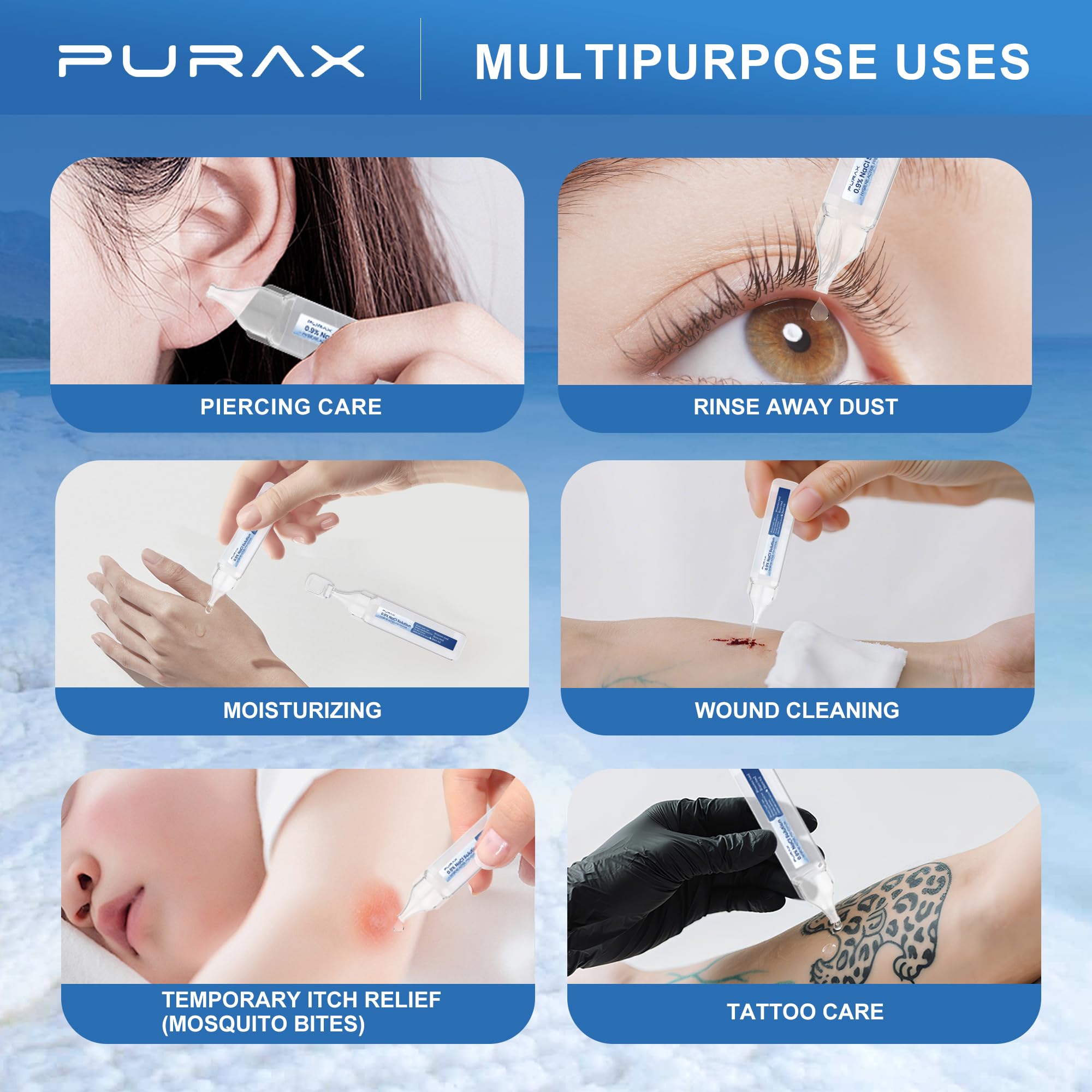 Purax wound cleansing for minor cuts with no additives