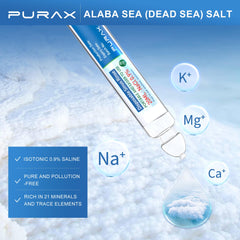 PURAX saline ingredients water and sea salt for simple nasal care