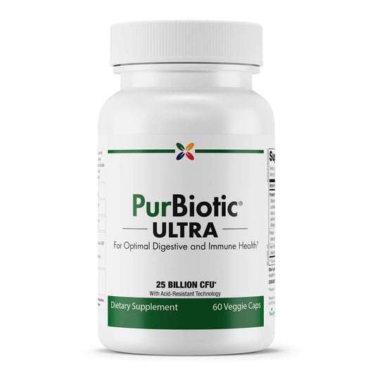 Front label of PurBiotic ULTRA 25B CFU bottle