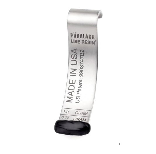 Pürscale resin measuring tool for Shilajit with clear quantity markers