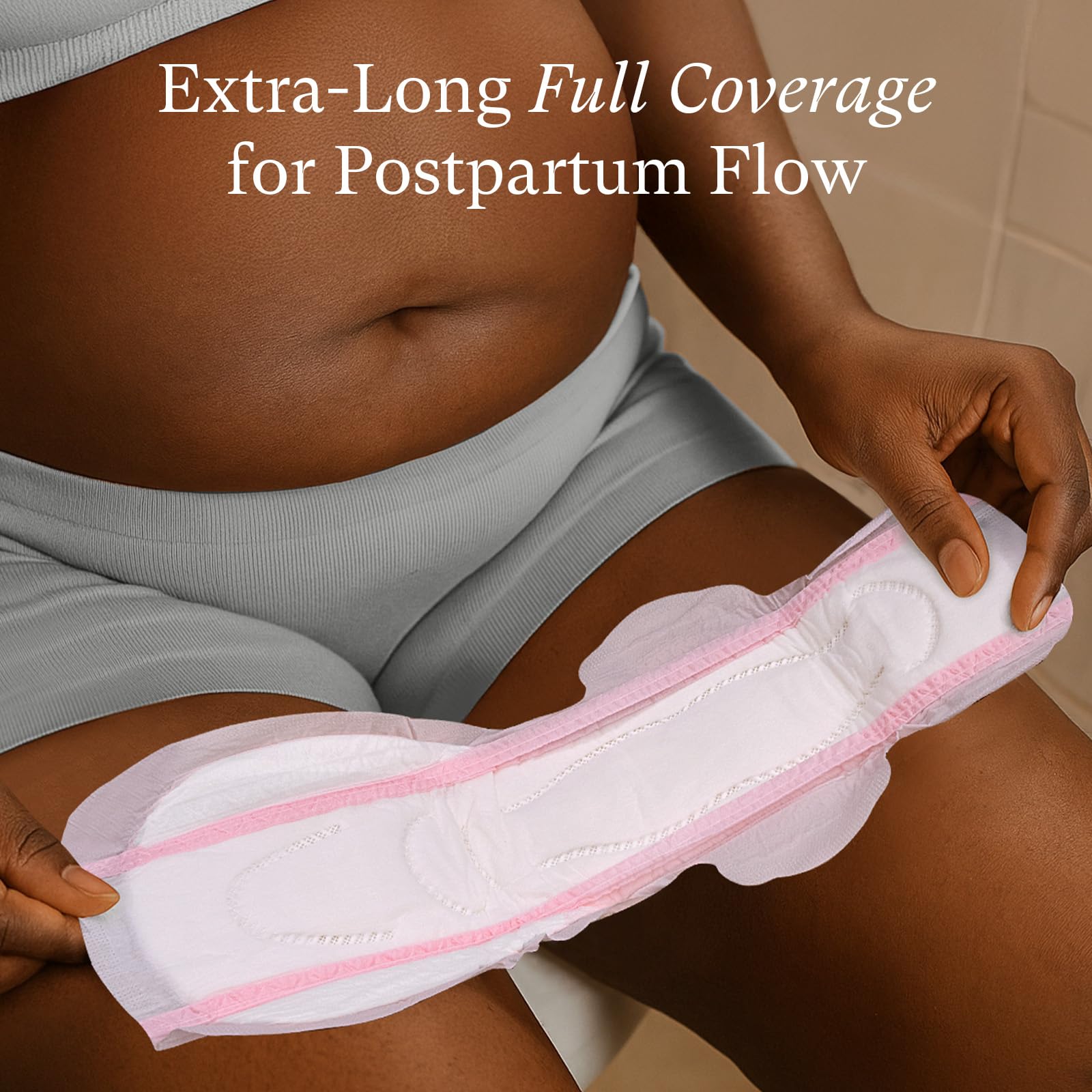 PurComfy postpartum care kit organized in a bag