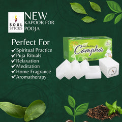 Alcanfor blocks and tablets for home use