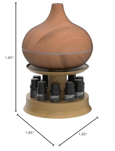 Pure Daily Care rotating display stand with diffuser and oils