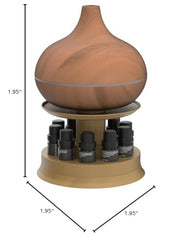 Pure Daily Care rotating display stand with diffuser and oils