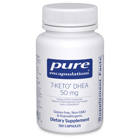 Pure Encapsulations 7-Keto DHEA bottle with 120 capsules