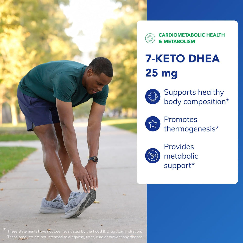 Pure Encapsulations 7-Keto DHEA label shows potency and purity for confident selection.