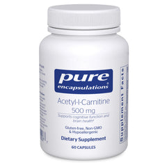 Pure Encapsulations Acetyl L-Carnitine 500 mg bottle product image