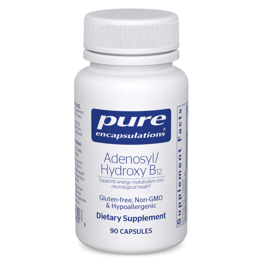 Bottle of Pure Encapsulations Adenosyl/Hydroxy B12 90 capsules