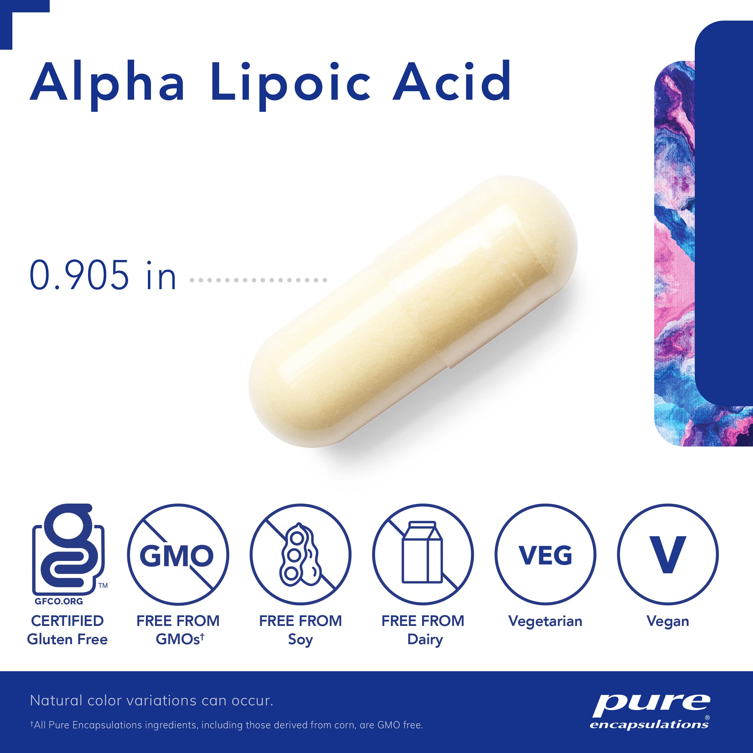 60 capsules container with Pure Encapsulations branding