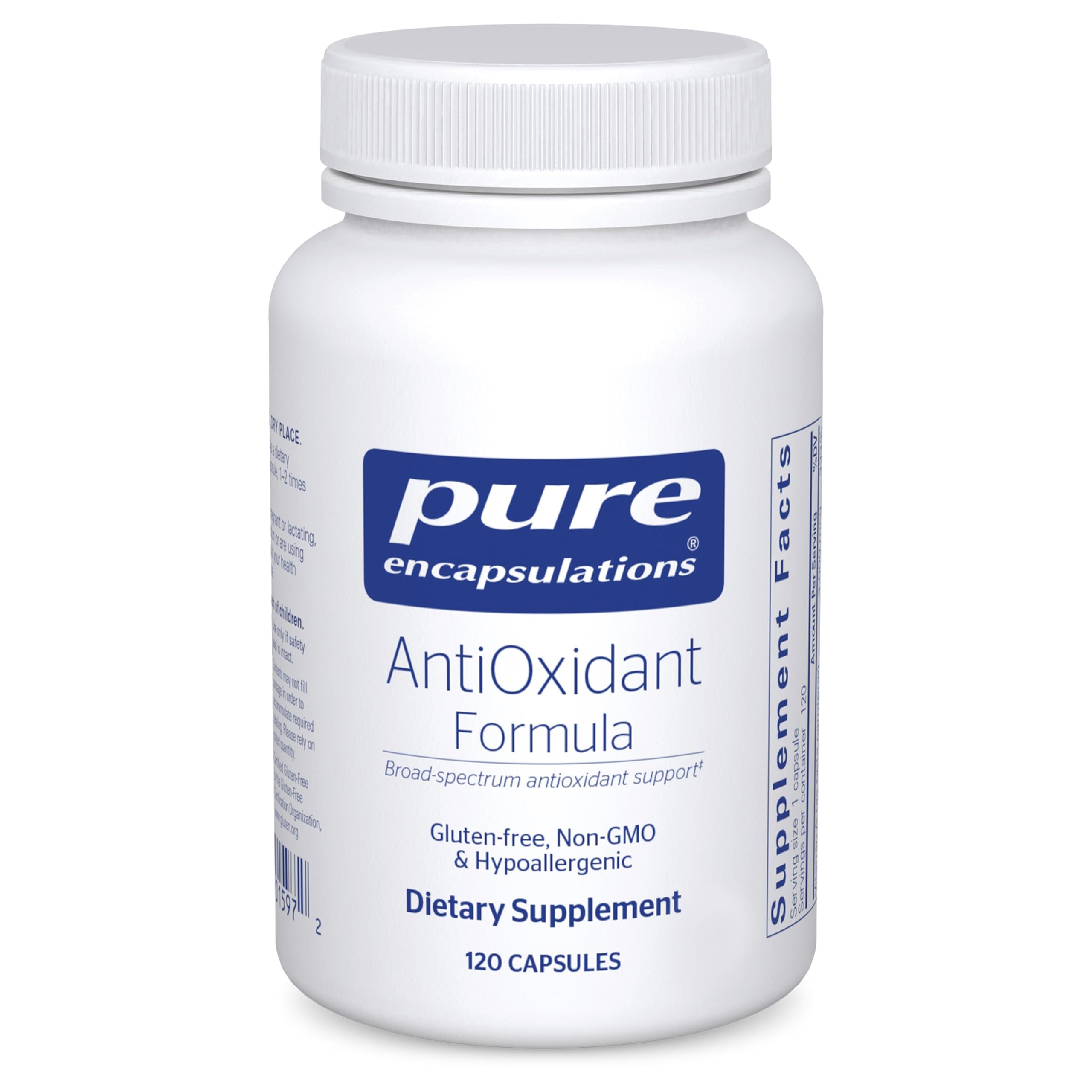 Pure Encapsulations AntiOxidant Formula bottle with label