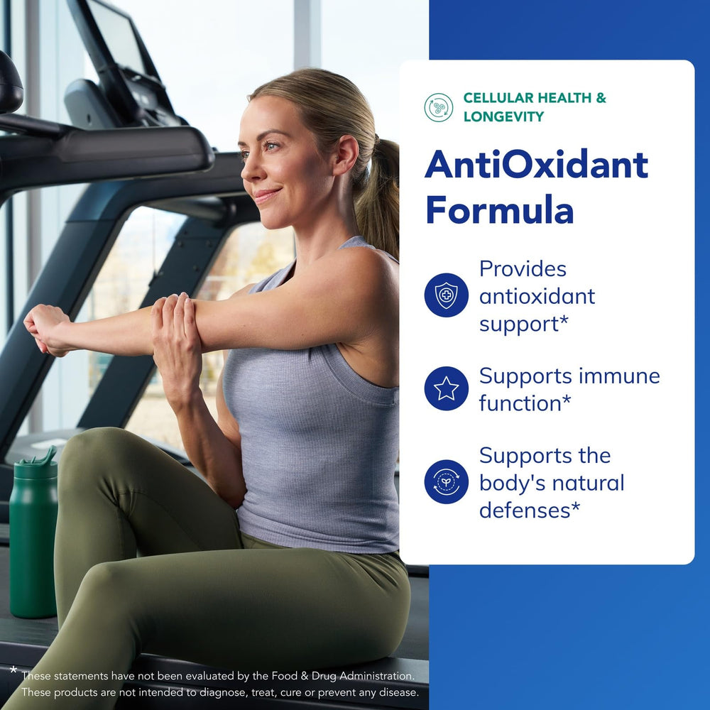 Packaging and label of Pure Encapsulations AntiOxidant Formula