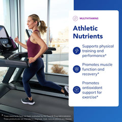 Fitness and endurance concept with stopwatch and athletic gear beside product