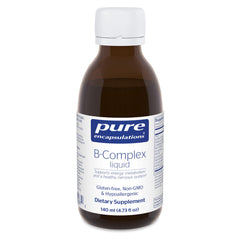 Pure Encapsulations B-Complex Liquid bottle pouring for easy daily intake