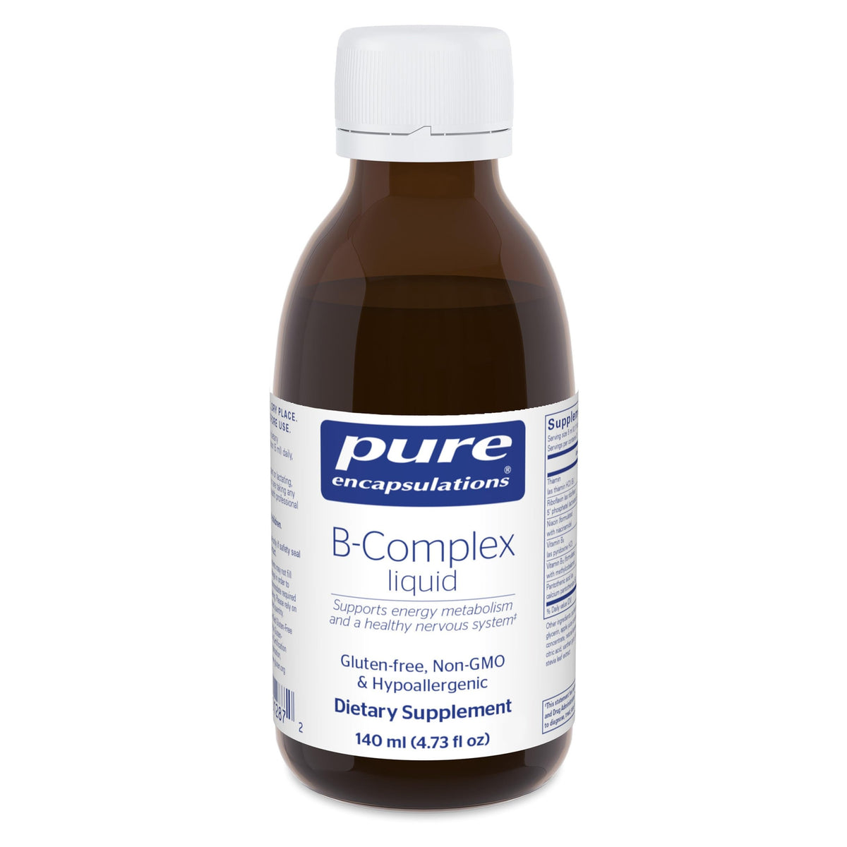 Front view of Pure Encapsulations B-Complex Liquid bottle