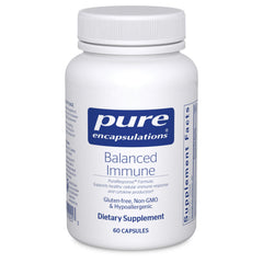 Pure Encapsulations Balanced Immune bottle and capsules