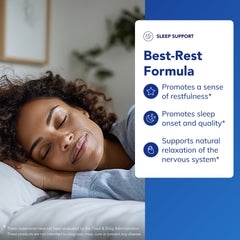 Herbal ingredients valerian and chamomile for sleep