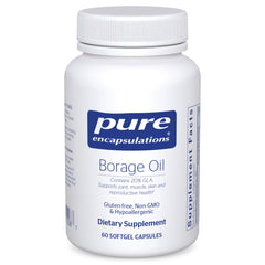 Pure Encapsulations Borage Oil bottle with label