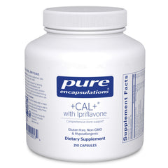 Bottle of Pure Encapsulations +Cal+ with Ipriflavon