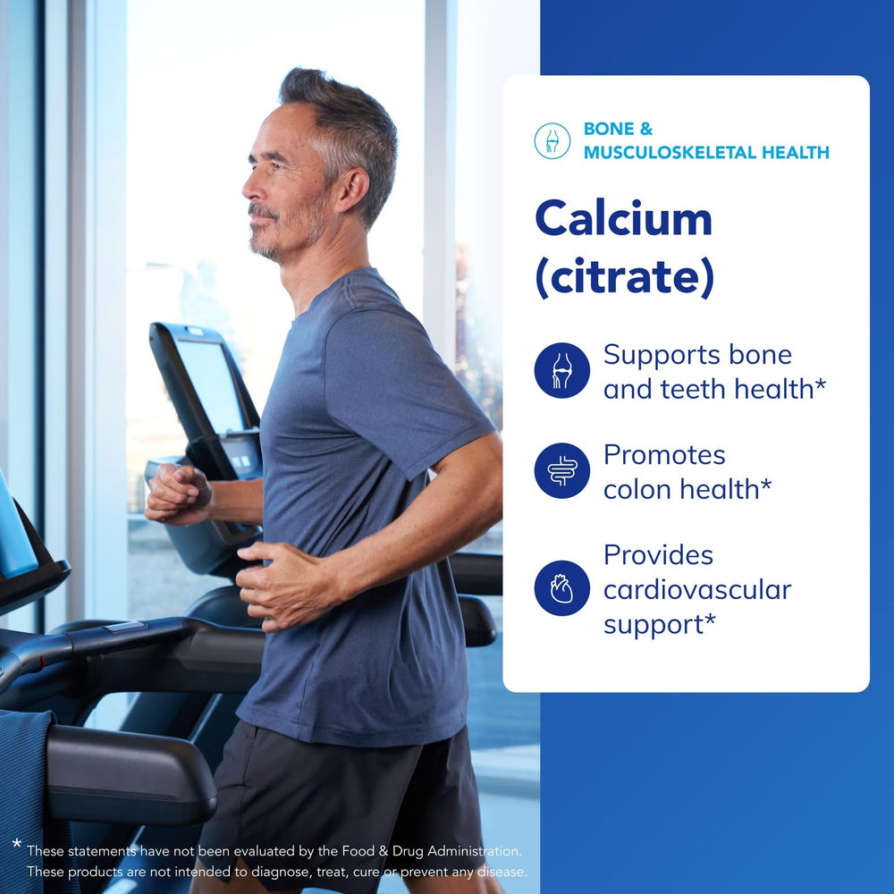 Calcium citrate for cardiovascular health support