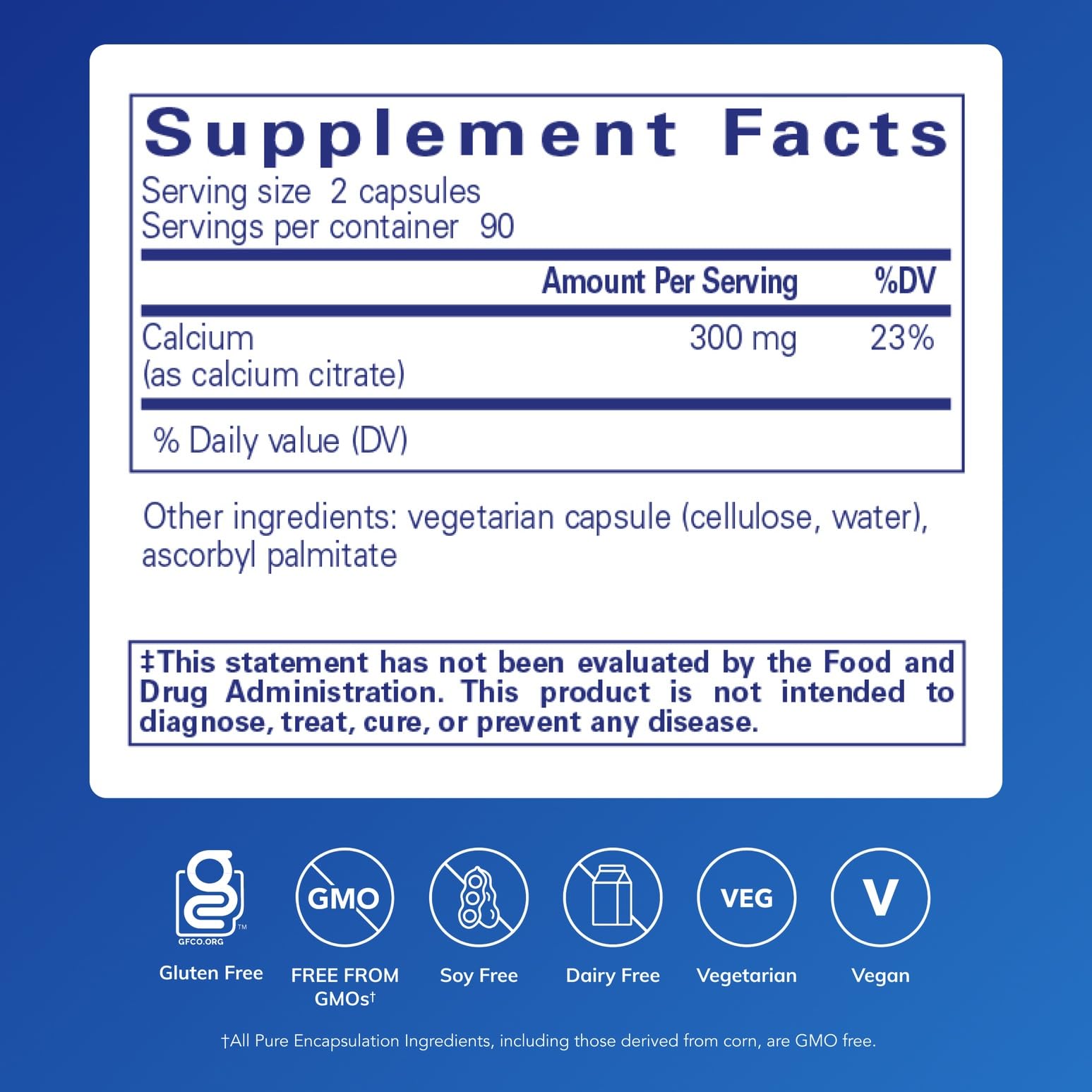 Calcium citrate supplement supporting teeth health