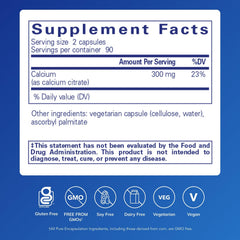 Calcium citrate supplement supporting teeth health
