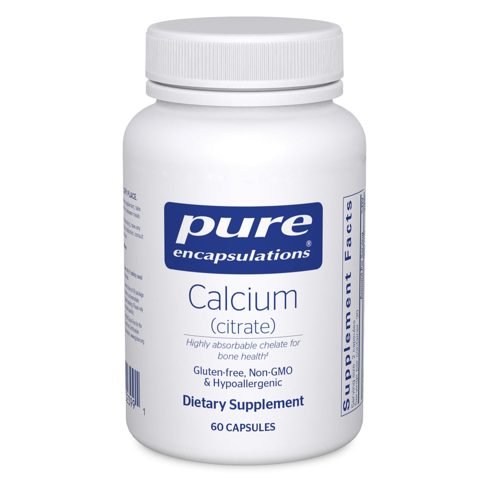 Bottle of Pure Encapsulations Calcium Citrate 60 capsules