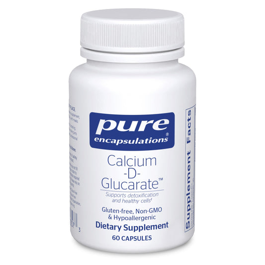 Bottle of Pure Encapsulations Calcium-D-Glucarate capsules