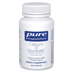 Bottle of Pure Encapsulations Calcium-D-Glucarate capsules