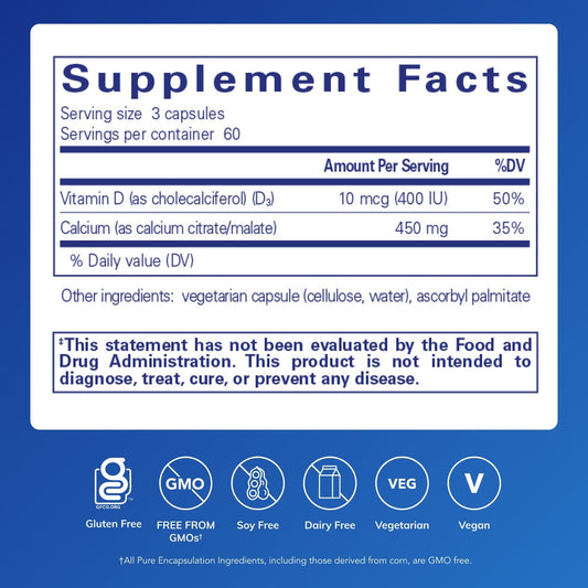 Bottle displaying product name and dosage information