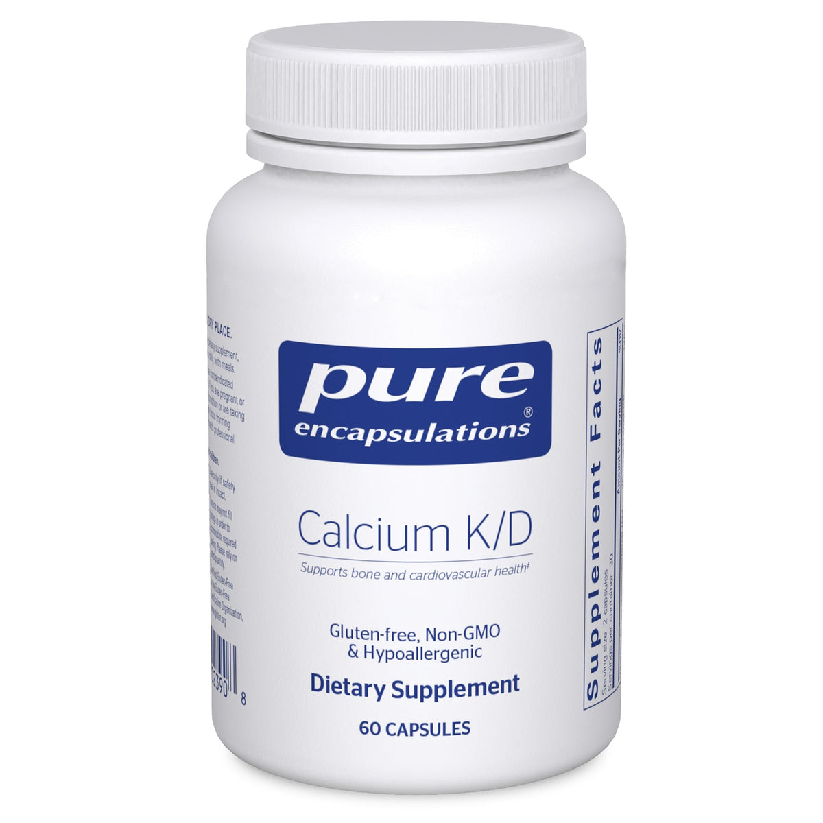 Pure Encapsulations Calcium K/D bottle and capsules