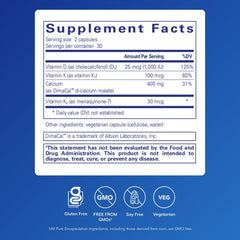 Close-up of Calcium K/D bottle label