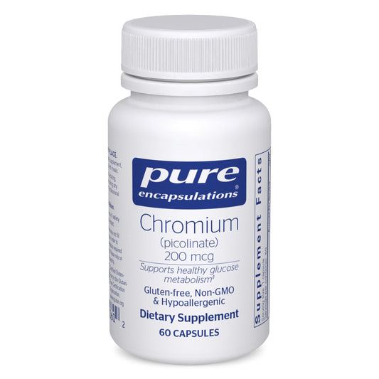 Pure Encapsulations Chromium Picolinate 200 mcg bottle front