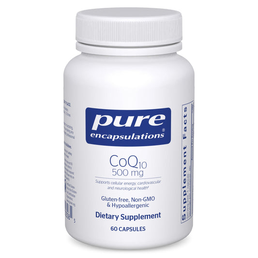 Pure Encapsulations CoQ10 500 mg 60 capsules bottle