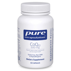 Pure Encapsulations CoQ10 500 mg 60 capsules bottle