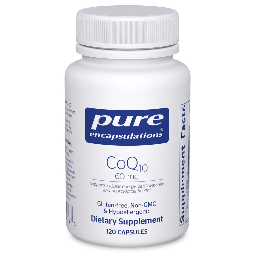 Pure Encapsulations CoQ10 60 mg bottle - front view