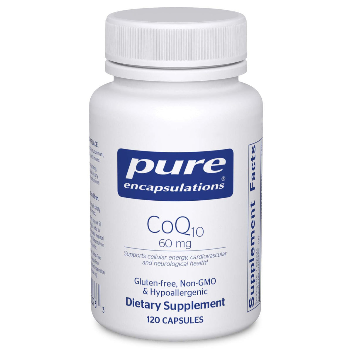 Pure Encapsulations CoQ10 60 mg bottle - front view