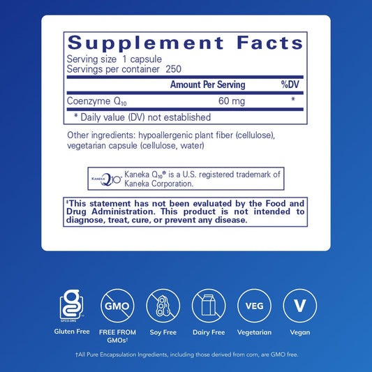 CoQ10 60 mg promoting cellular energy and stamina