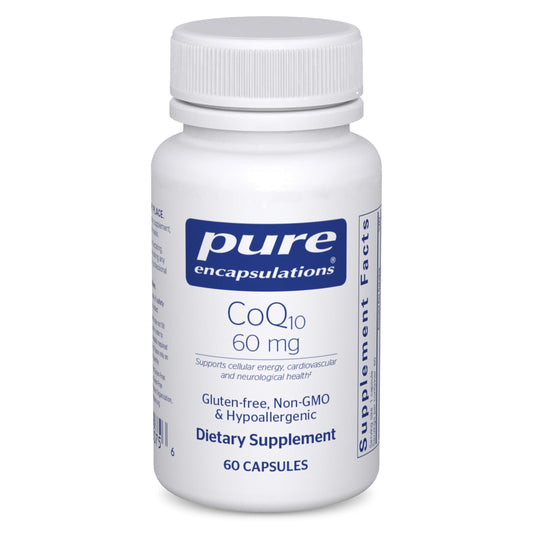 Packaging for Pure Encapsulations CoQ10 60 mg supplement