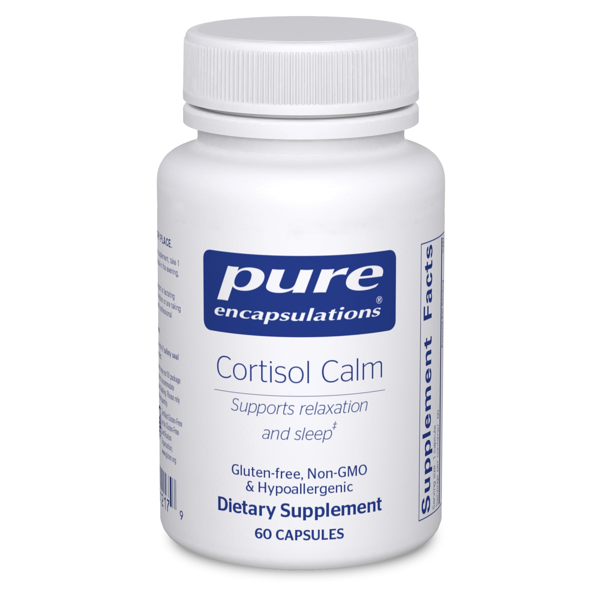 Front view of Pure Encapsulations Cortisol Calm bottle